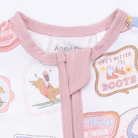 Rodeo Patches Pink - Convertible Romper