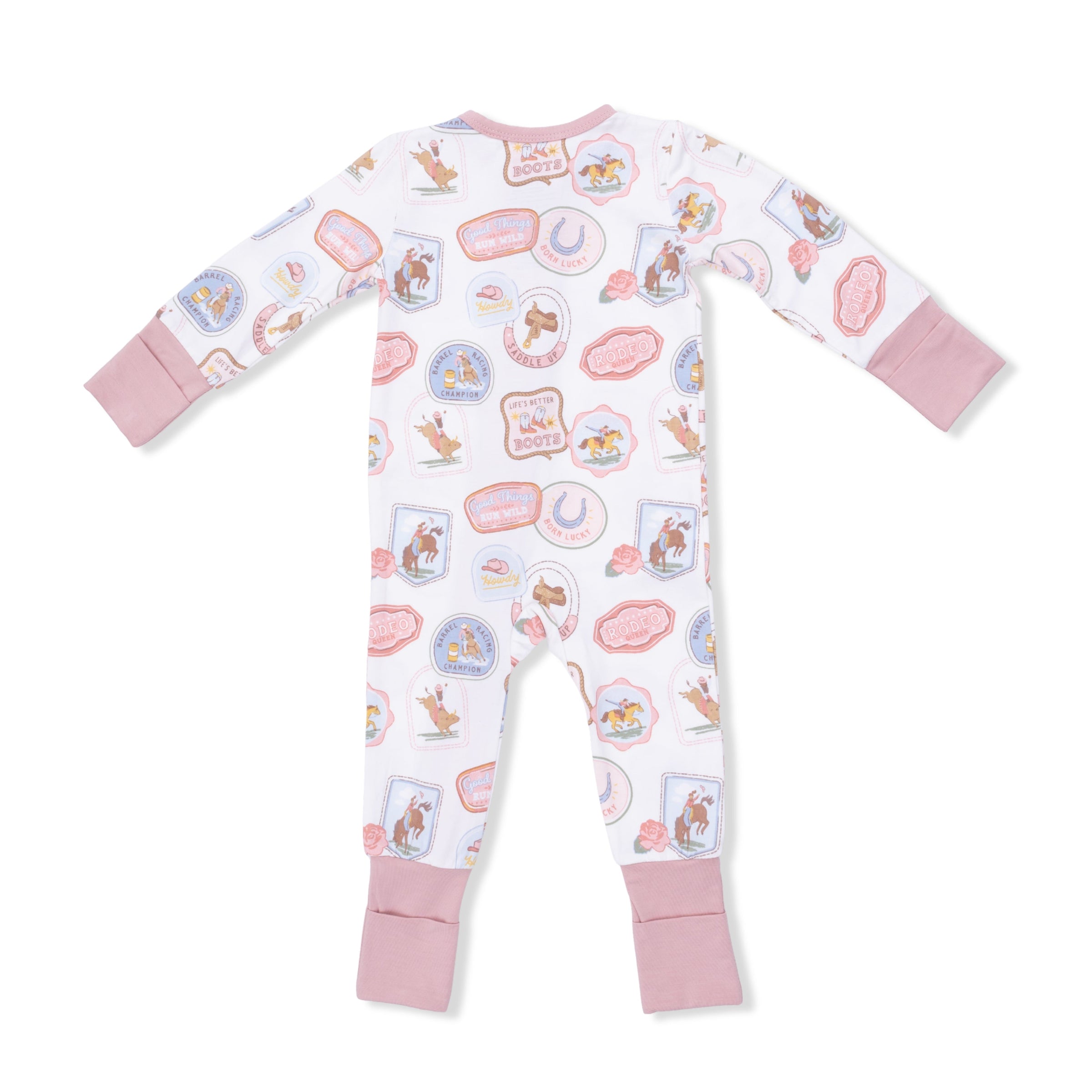 Rodeo Patches Pink - Convertible Romper
