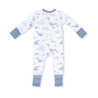 Watercolor Blue Whales - Convertible Romper