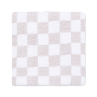 Chenille - Natural Checkerboard Blanket