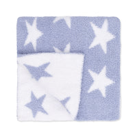 Chenille - Dusty Blue Star Blanket
