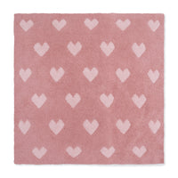 Blush and Rose Heart Blanket