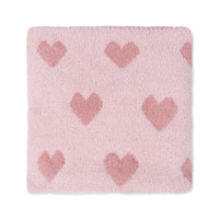 Blush and Rose Heart Blanket