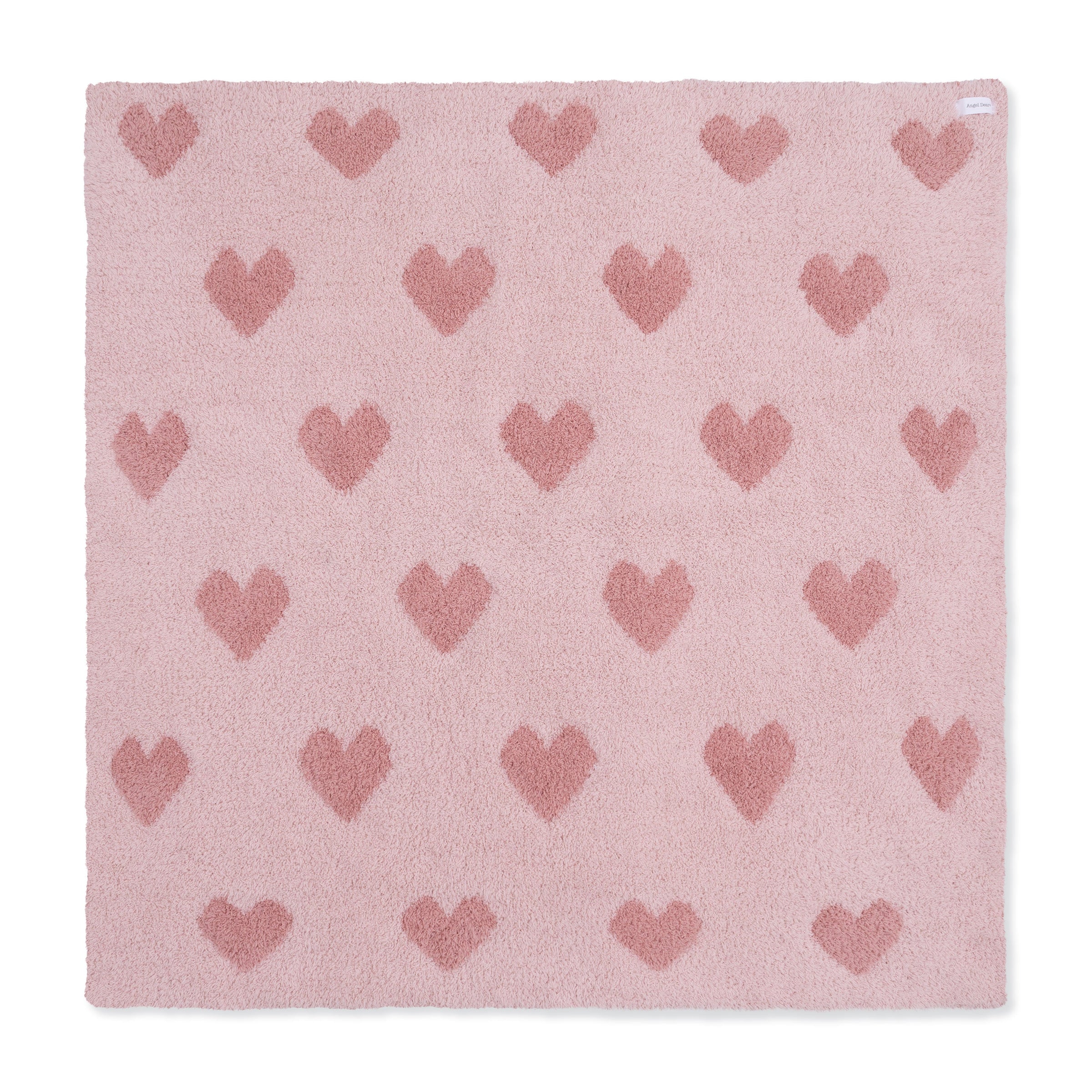 Blush and Rose Heart Blanket