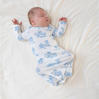 Farm Toile - Blue - Knotted Gown