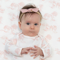 Mellow Rose - Bow with Nylon Headband
