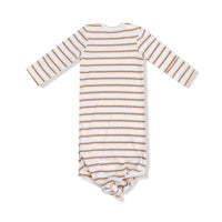 Vintage Stripe - Brown - Knotted Gown