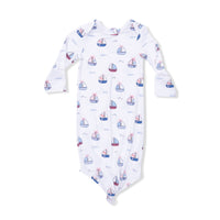 Bubbly Sailboats Pink - Knotted Gown
