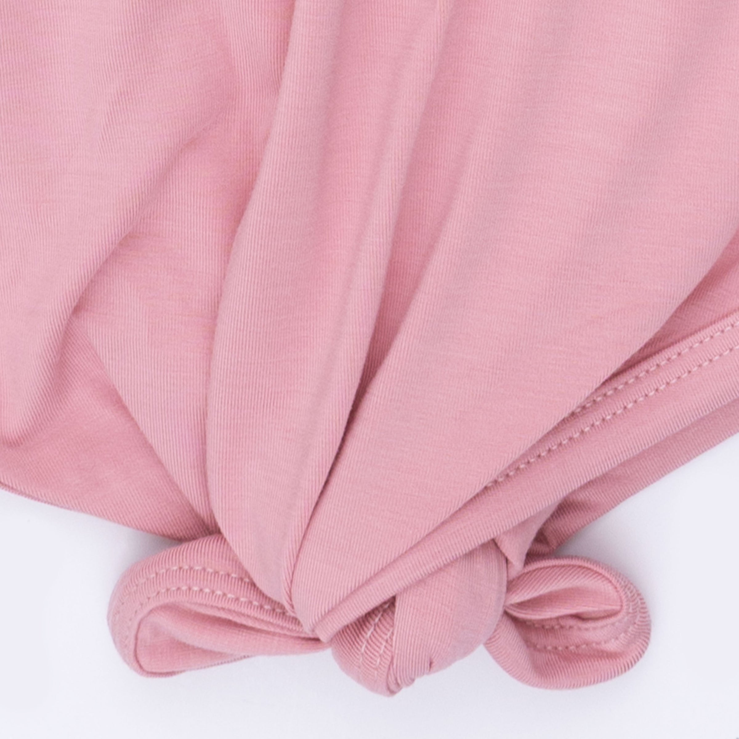 Solid Rose Elegance - Knotted Gown and Headband