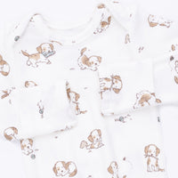 Explorer Puppy Blue - Knotted Gown and Beanie Hat