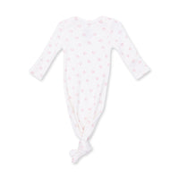 Little Horseshoes Pink - Knotted Gown and Knot Headband