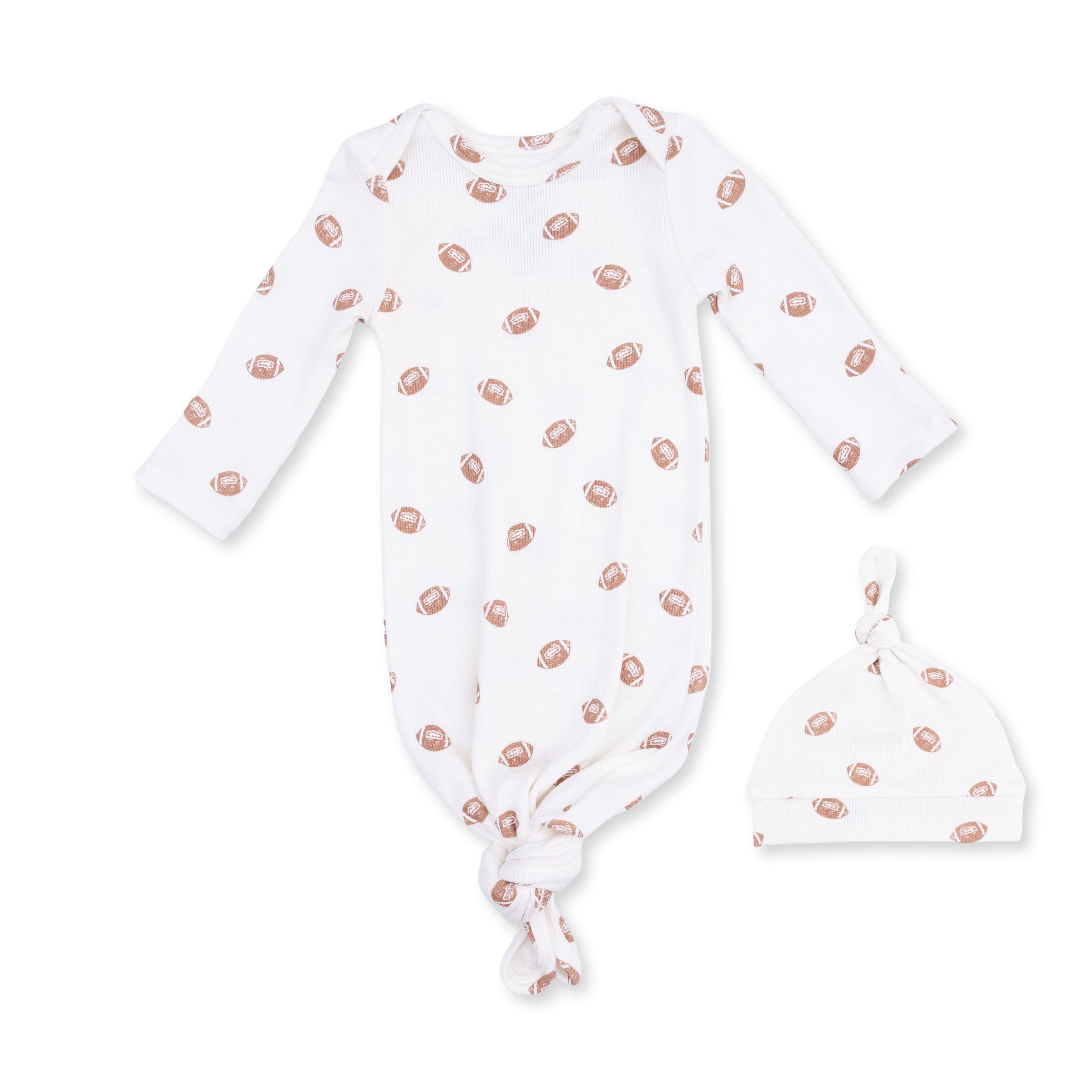 Mini Footballs - Knotted Gown and Knotted Hat