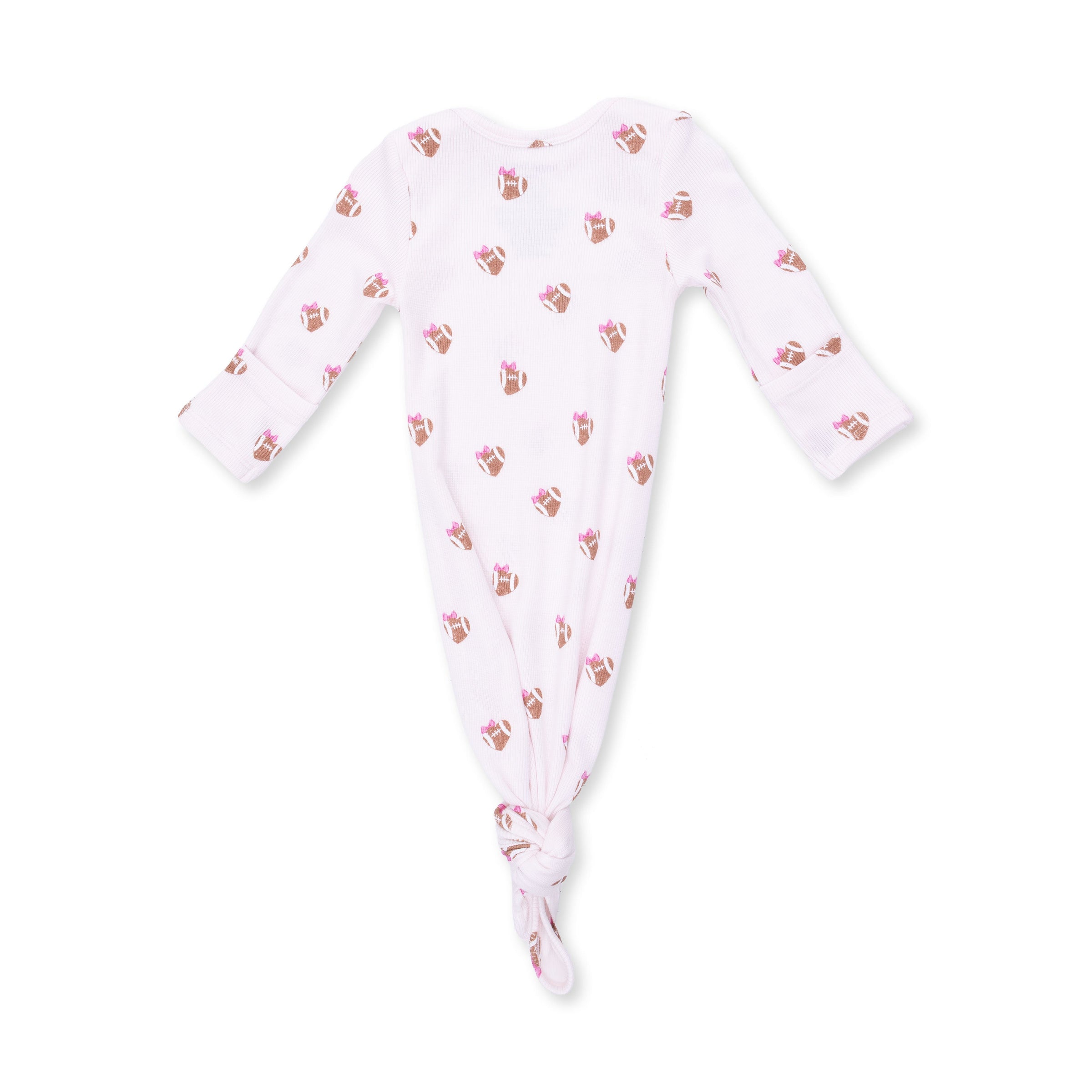 Mini Football Hearts - Knotted Gown and Headband