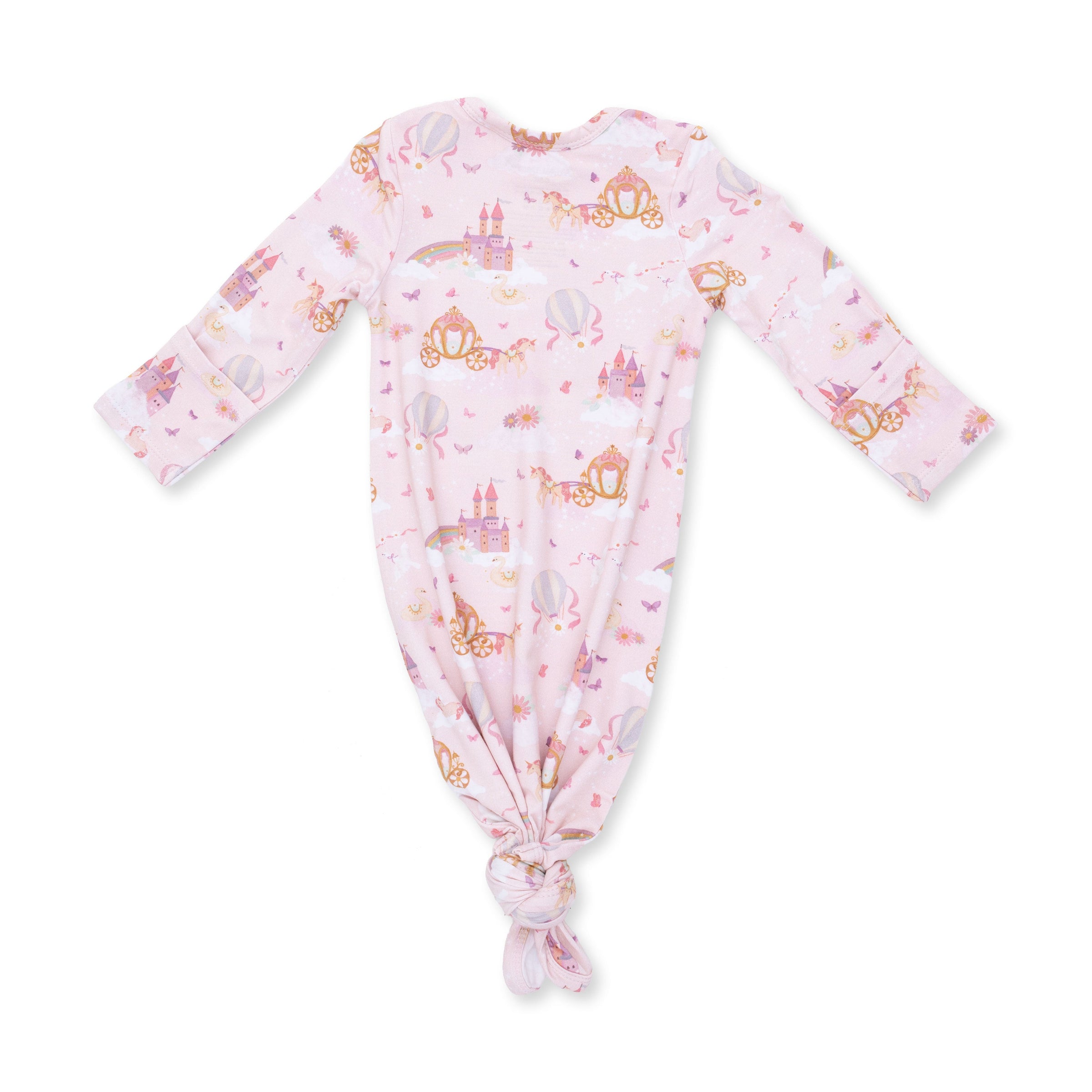 Princess Unicorns and Castle - Knotted Gown and Knot Headband