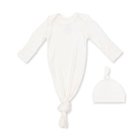 Solid Snow White - Knotted Gown and Knotted Hat