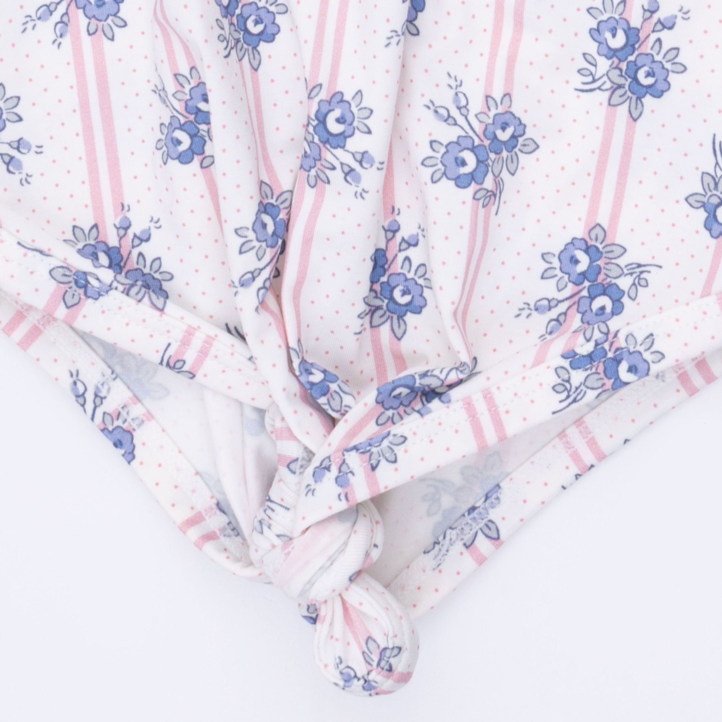 Stripe Dot Roses - Knotted Gown and Headband