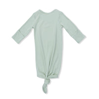 Solid Milky Green - Knotted Gown and Knotted Hat