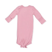 Solid Rose Elegance - Knotted Gown and Headband