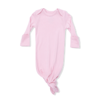 Solid Romance Rose Rib - Knotted Gown and Headband