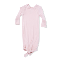 Solid Veiled Pink - Knotted Gown and Hat