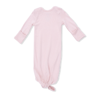 Solid Veiled Pink - Knotted Gown and Hat