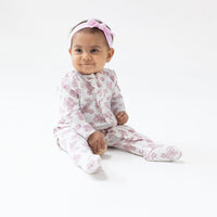 Countryside Coreopsis - 2 Way Ruffle Zipper Footie