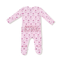 Rose Garden Trellis - 2 Way Ruffle Zipper Footie