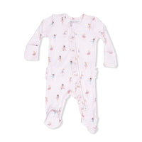 Petite Ballet - 2 Way Ruffle Front Zipper Footie