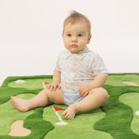 Golf Trellis Blue - Short Playsuit