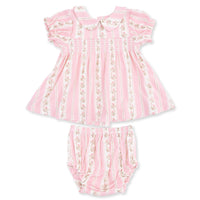 Antoinette Stripe - Smocked Dress Set