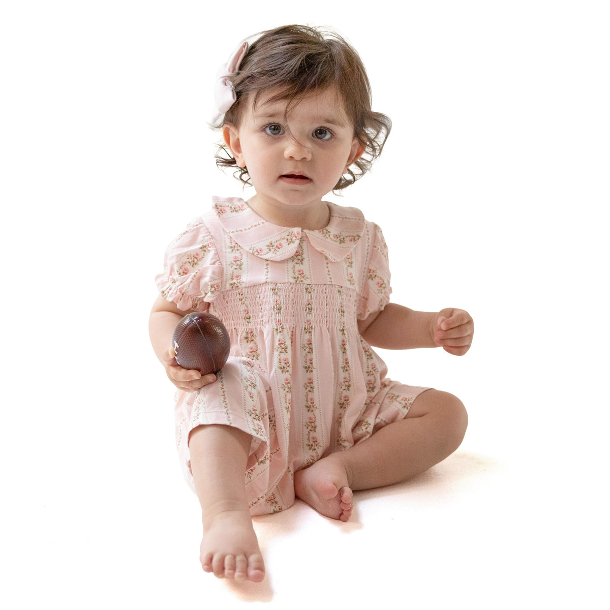 Antoinette Stripe - Smocked Dress Set