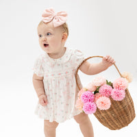 Dainty Buds and Bows - Smocked Dress Set
