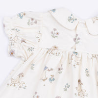 Flower Ducklings - Smocked Dress Set with Headband