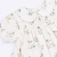 Flower Ducklings - Smocked Dress Set with Headband