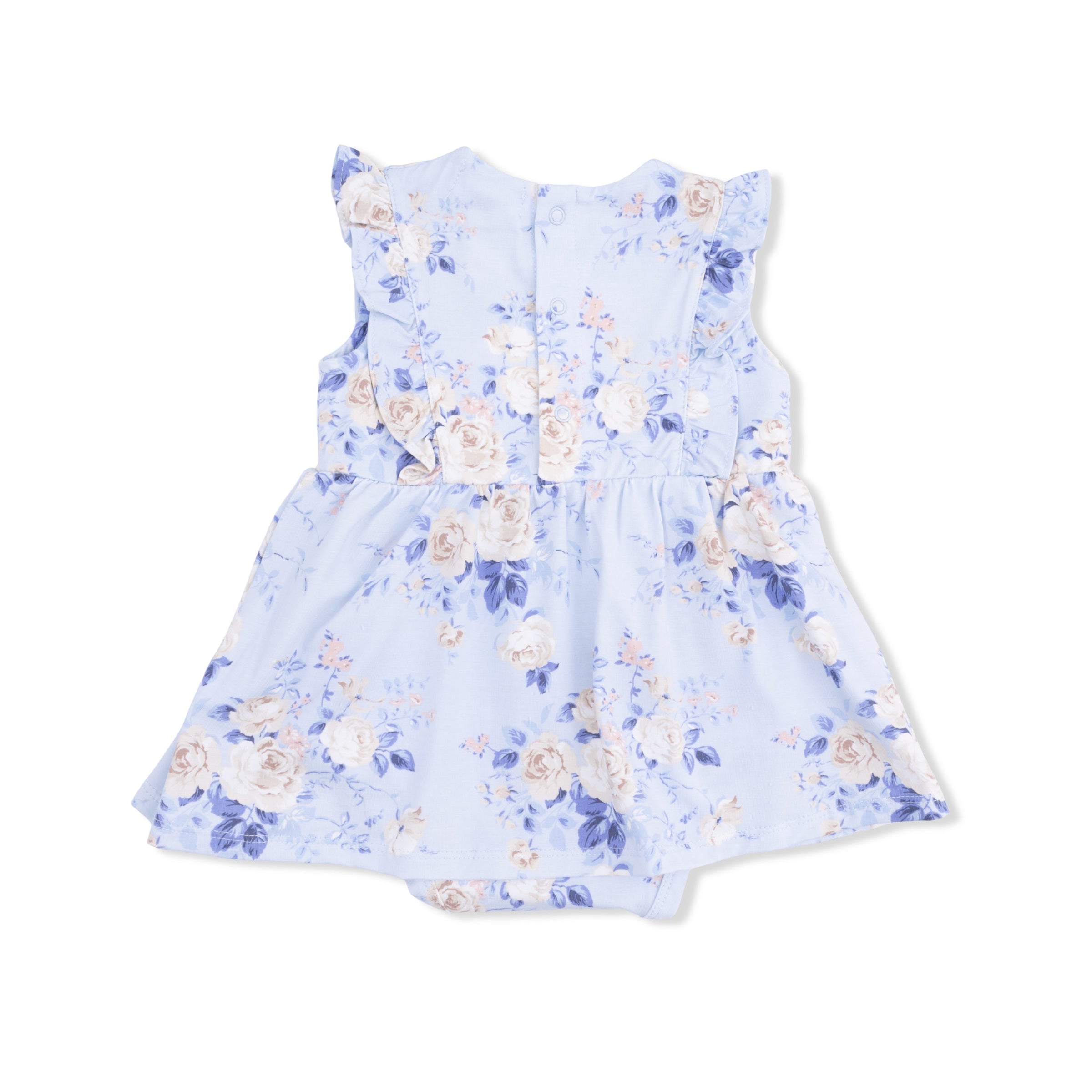 Ashley Rose Floral - Ruffle Bodysuit Dress