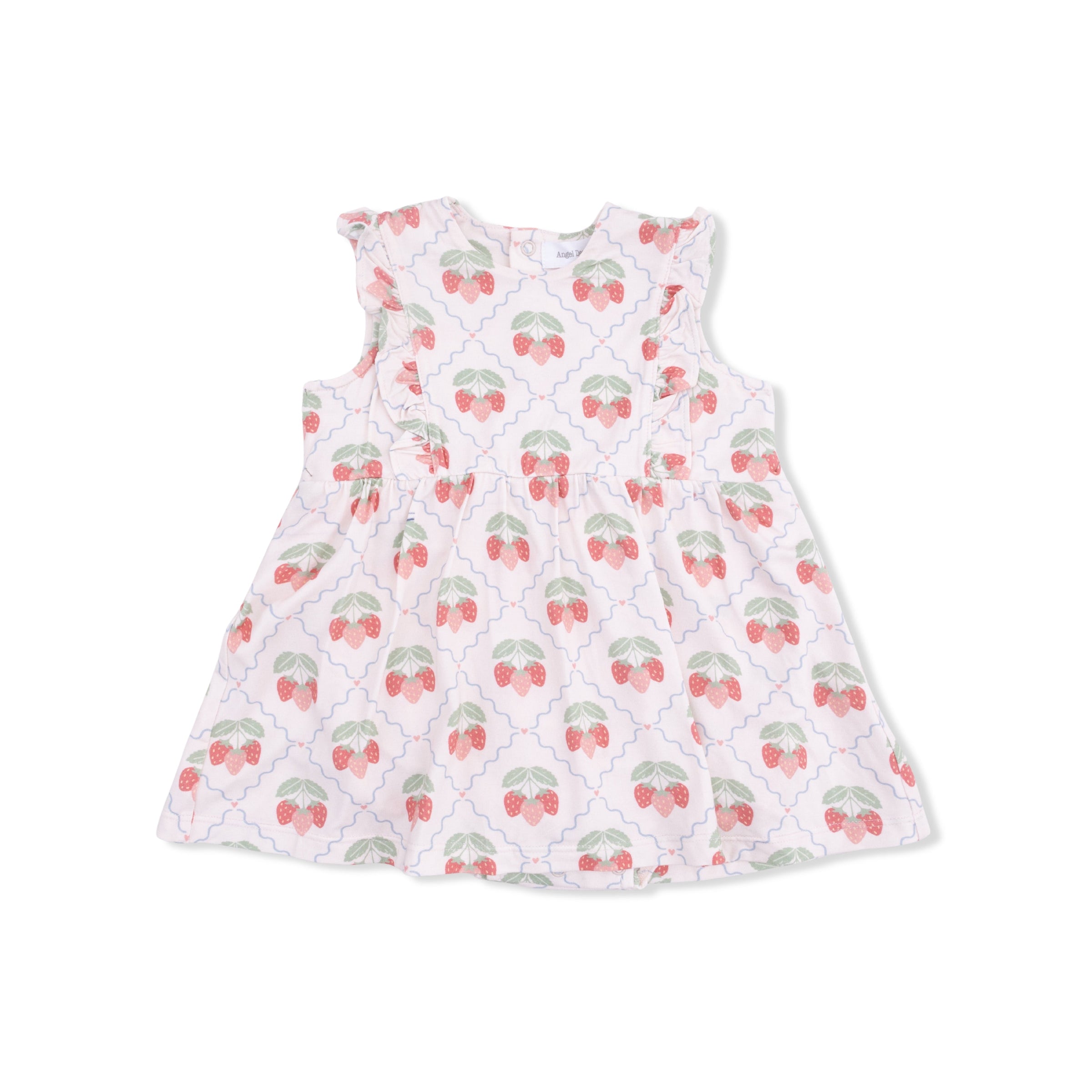 Sweet Strawberries - Ruffle Bodysuit Dress