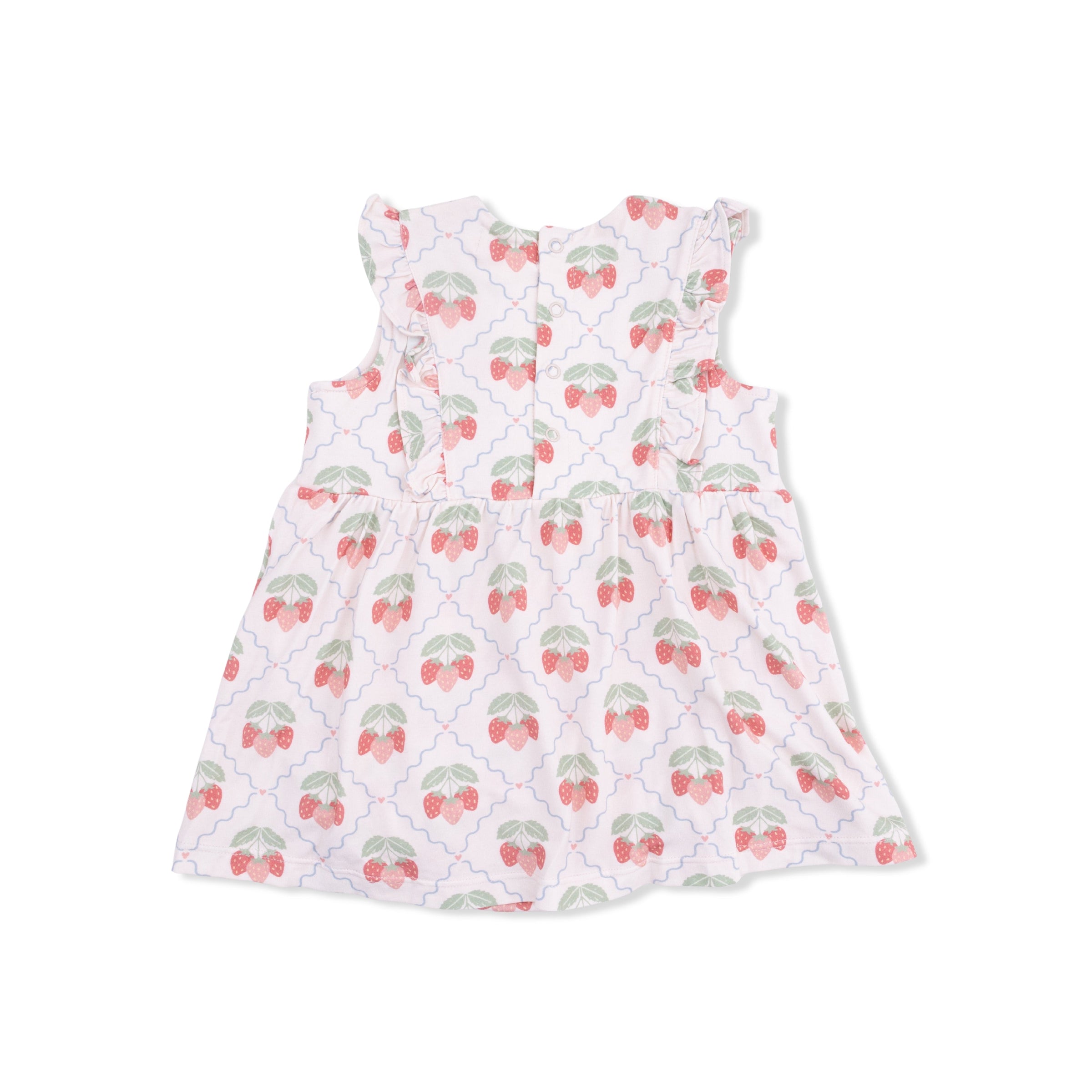Sweet Strawberries - Ruffle Bodysuit Dress