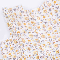 Yellow Country Roses - Ruffle Bubble Dress