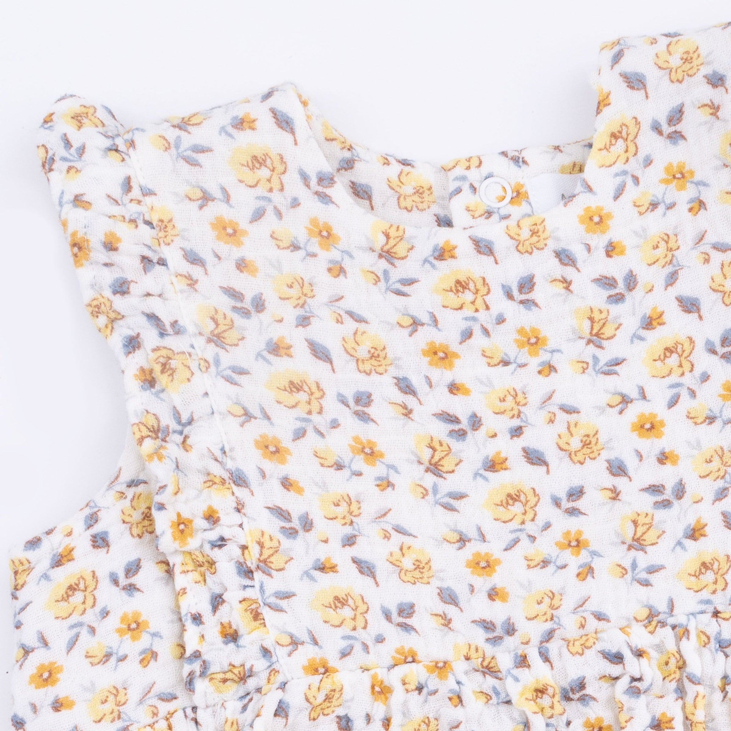 Yellow Country Roses - Ruffle Bubble Dress