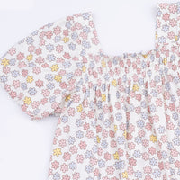 Sarah Floral - Puff Sleeve Dress with Bloomer