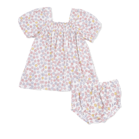 Sarah Floral - Puff Sleeve Baby Doll Dress and Bloomer