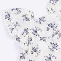 Belle Rosette Dot - V-Neck Dress and Bloomer