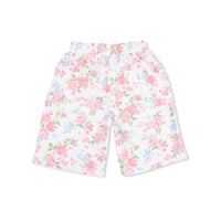 Cute Little Roses - Short Sleeve Shirt with Wide Leg Pant
