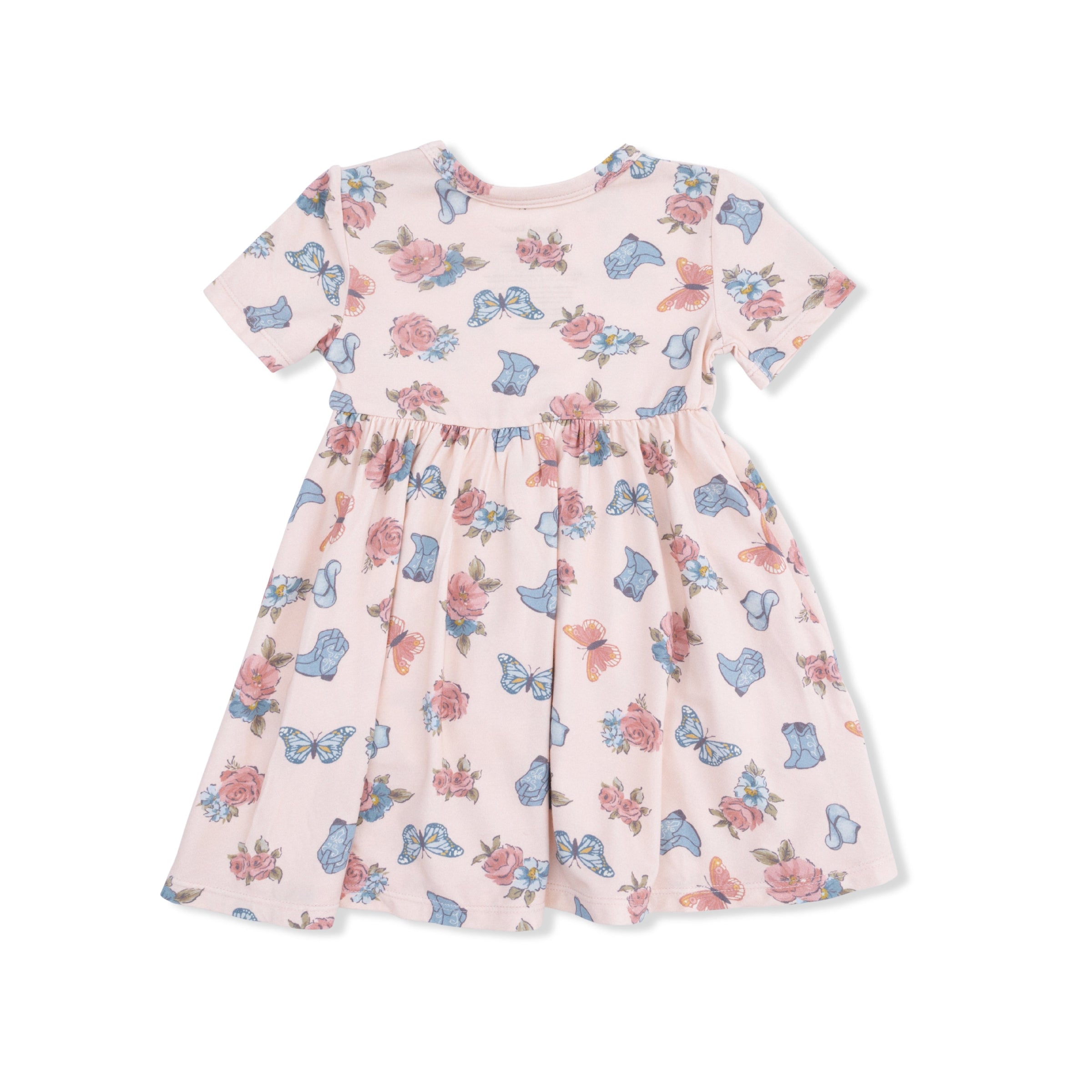 Country Girl Boots - Twirly Dress with Ruffle Pockets