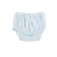 Tiny Cherry Stripe - Top with Bows and Ruffle Leg Bloomer