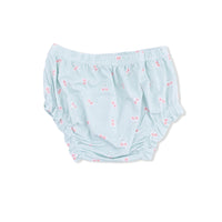 Tiny Cherry Stripe - Top with Bows and Ruffle Leg Bloomer