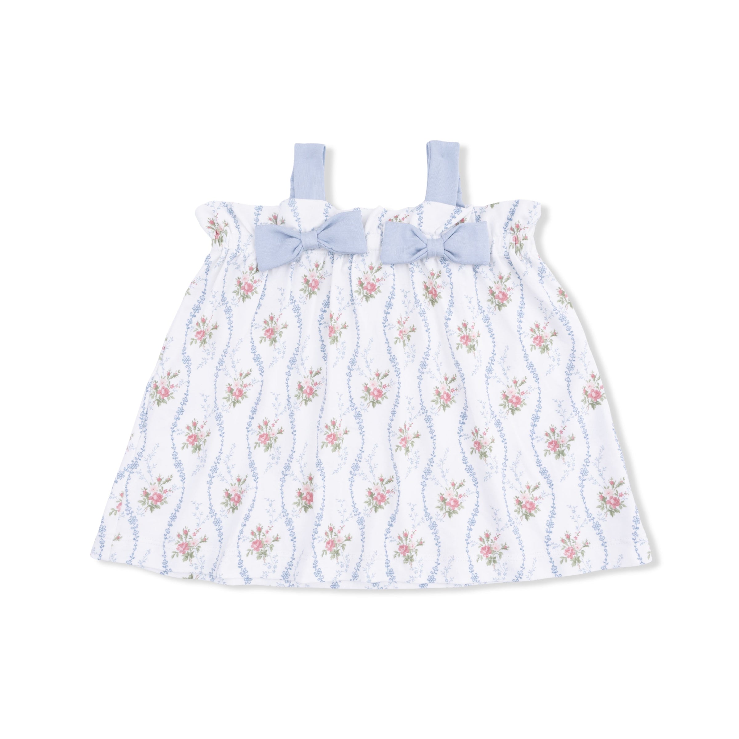 Heirloom Rose Stripe - Top with Bows and Ruffle Leg Bloomer