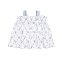 Heirloom Rose Stripe - Top with Bows and Ruffle Leg Bloomer