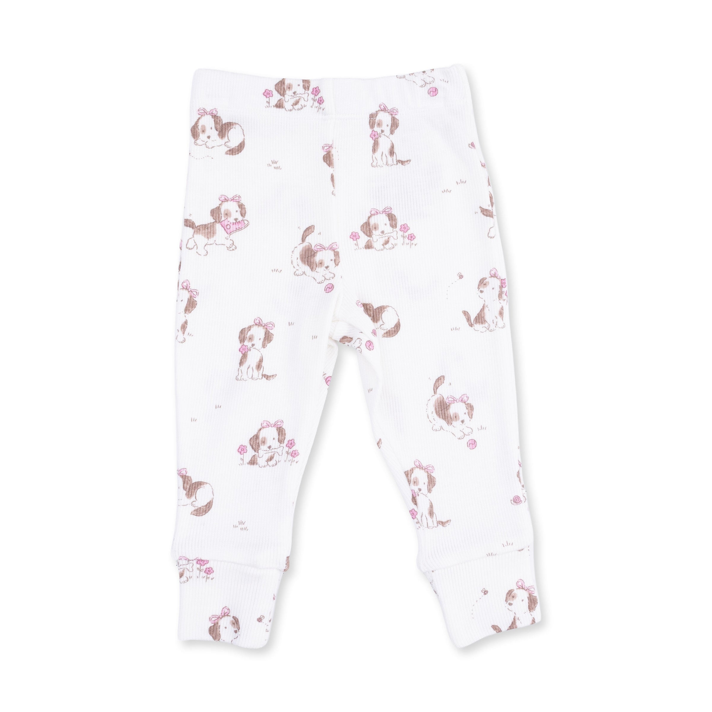 Explorer Puppy Pink - Long Sleeve Ruffle Top and Pant