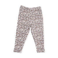 Leopard Rib - Long Sleeve Ruffle Top and Pant